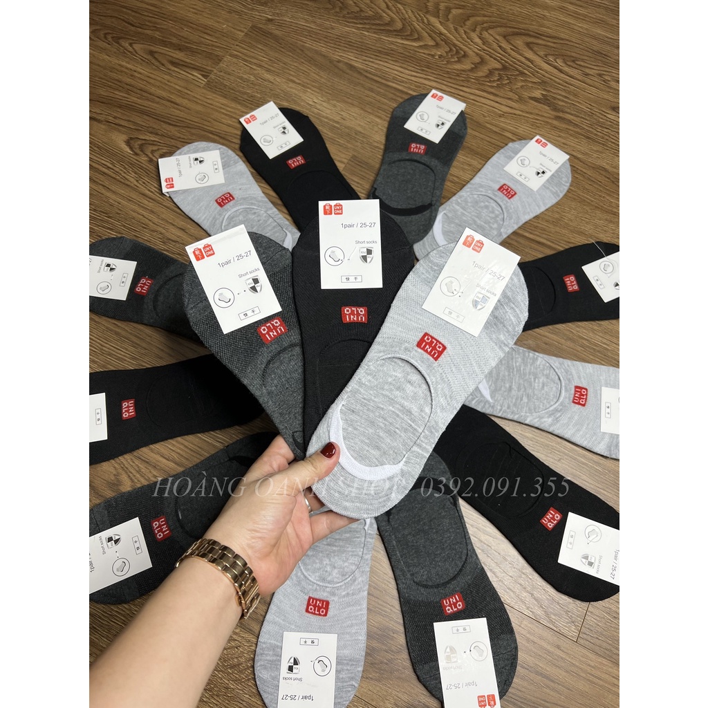 Combo 5 Đôi Tất Lười Nam Chống Trượt Gót Chân, Tất Nam Mang Giày Lười Vải Cotton Mềm Mại Thoáng Mát - TAT-LUOI-02