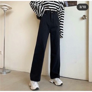 Quần baggy ống rộng đen
