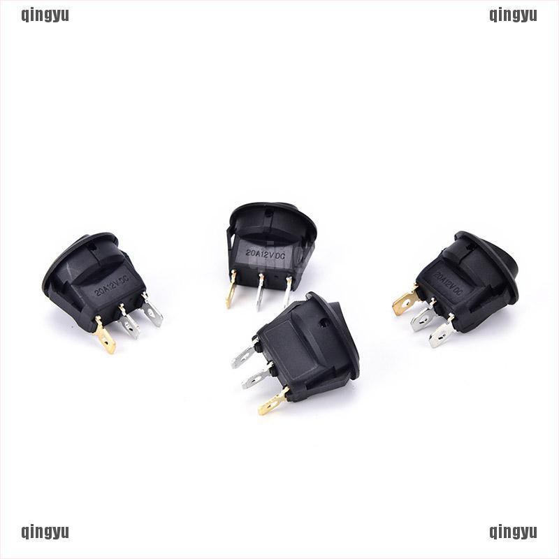 4 Công Tắc Tròn Bật / Tắt Đèn LED 12V Cho Xe Hơi, Tàu Thuyền