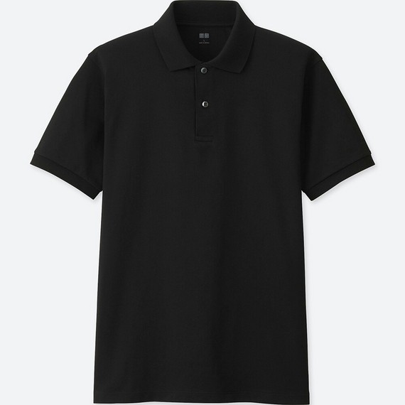 Áo Phông Uniqlo Polo Nam Dáng Có Cổ Đen