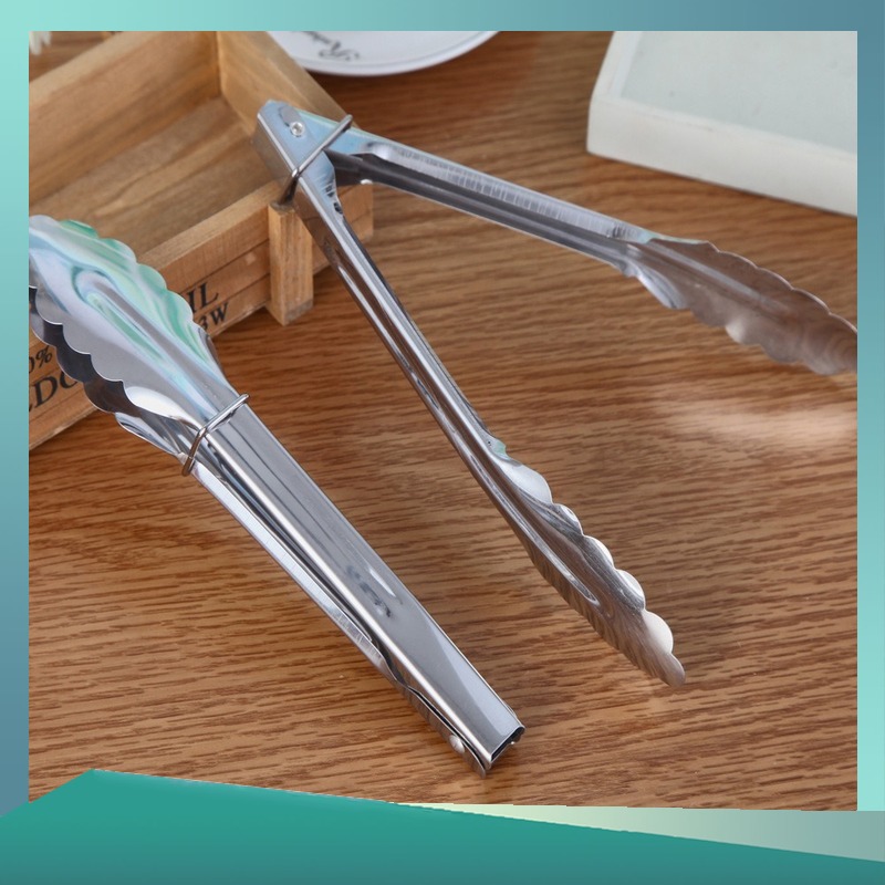 Kẹp Gắp Thức Ăn Đa Năng Bằng Thép Không Gỉ 9 Inch