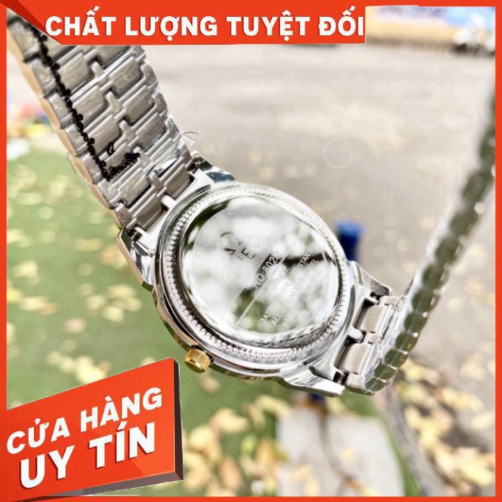 Đồng Hồ Nam omega Sapphire OM037 Case 38mm TRẮNG Máy Pin Nhật