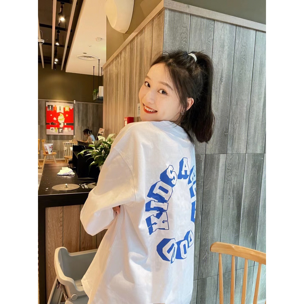NRVP Áo Nỉ Dài Tay Oversize Phong Cách Hàn Quốc Mới Cho Nam Nữ