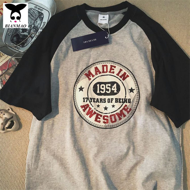 Áo Thun Cotton Tay Ngắn Phong Cách Retro Mỹ 2020 Cho Nam Và Nữ