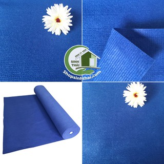 Thảm nỉ màu xanh dương chụp hình ảnh sản phẩm, lót bàn tủ kệ, làm đồ handmade