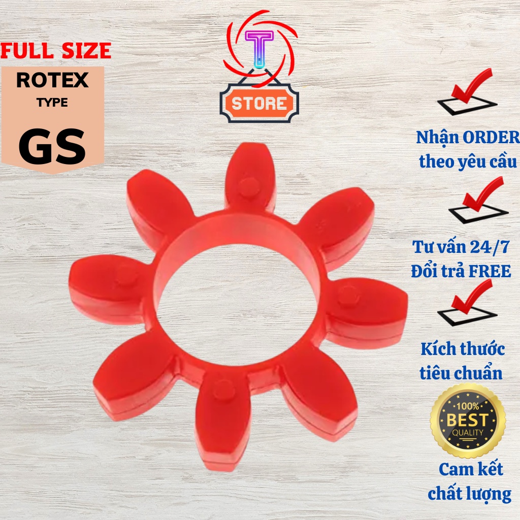 Giảm Chấn Cho Khớp Nối Rotex Type GS Series Full Size GS12, GS14, GS19, GS24, GS28, GS38, GS42, GS48