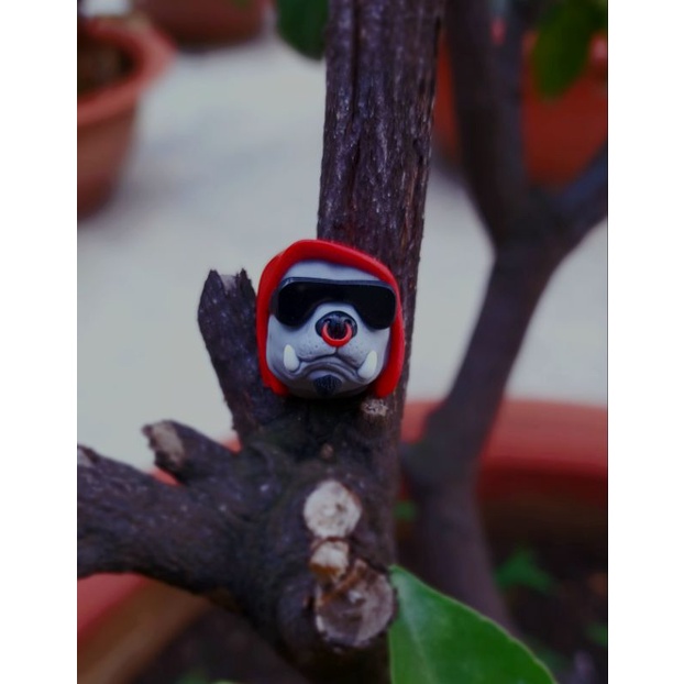 Keycap resin G-bull tone đỏ xám trang trí bàn phím cơ gaming
