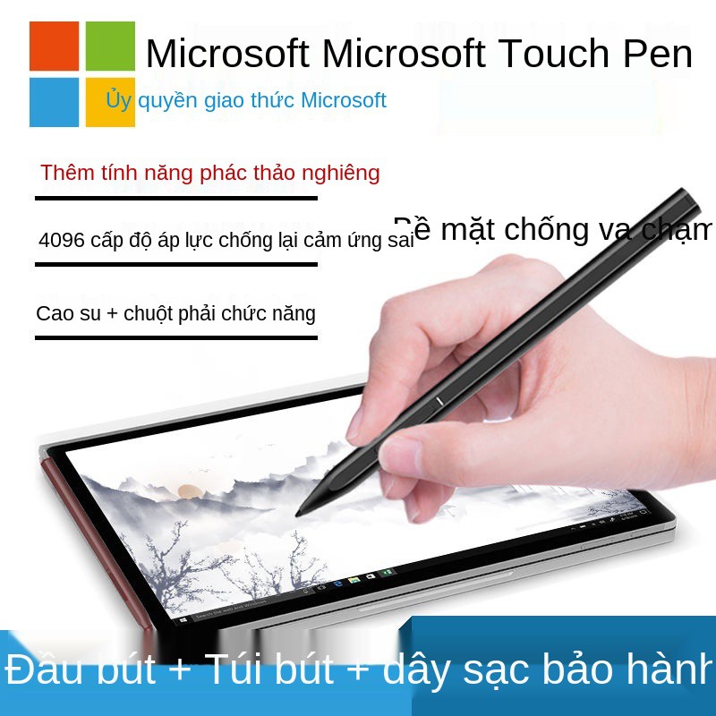 Microsoft Surface penbook stylus 4096 cảm ứng viết tay nhạy cảm áp lực viết tay màn hình bút vẽ cọ vẽ bút điện dung chuy