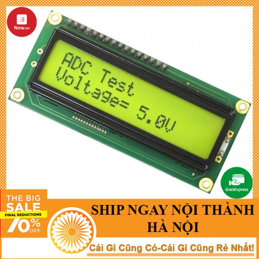 LCD 1602 Xanh Lá Điện Áp 5V DC - NTHN