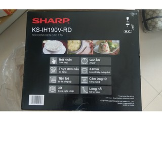 Nồi cơm điện cao tần sharp ks-ih190v-rd(màu đỏ)