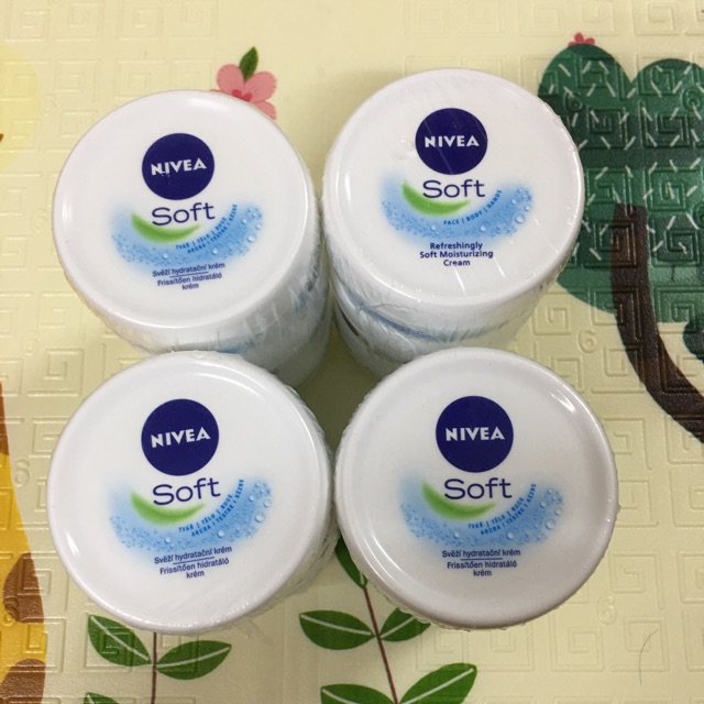 Combo kem dưỡng ẩm Nivea soft và kem nẻ bubchen