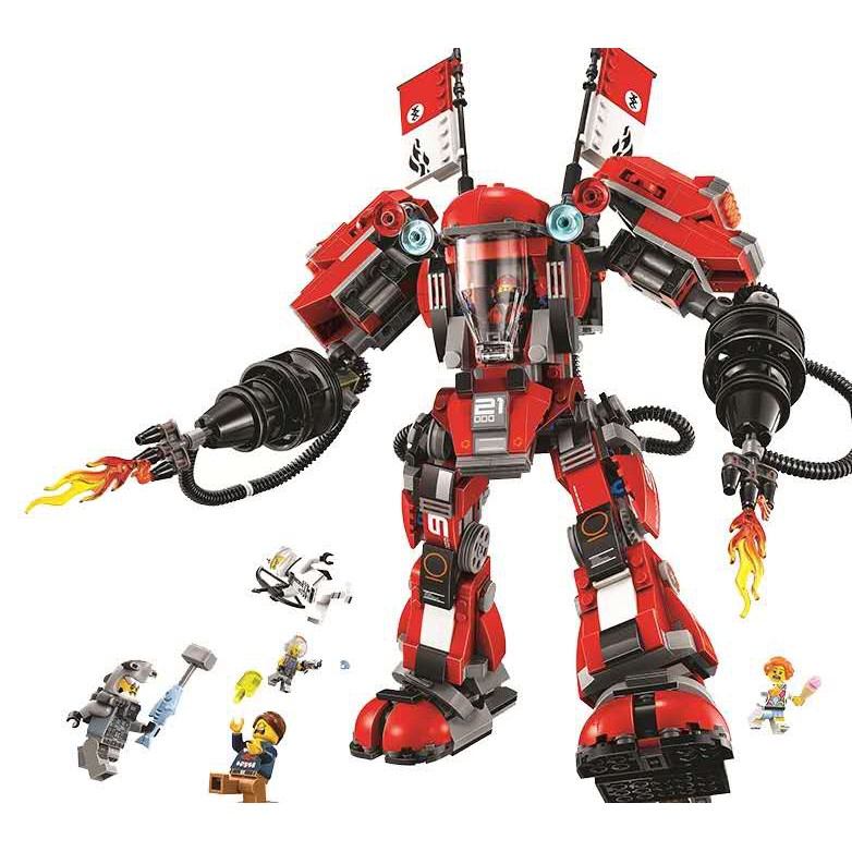 Đồ chơi lắp ráp Ninjago 70615 Người Máy Samurai Lửa Khổng Lồ của Kai ZM4025 Fire Mech