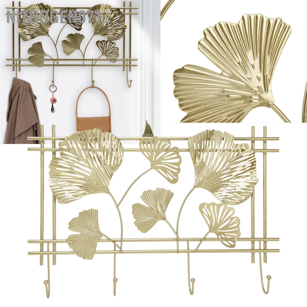 Nitrogen071 Giá áo treo tường Gingko Leef Design Kim loại cao cấp chắc chắn  bền bỉ Phong cách thanh lịch thời trang khoác