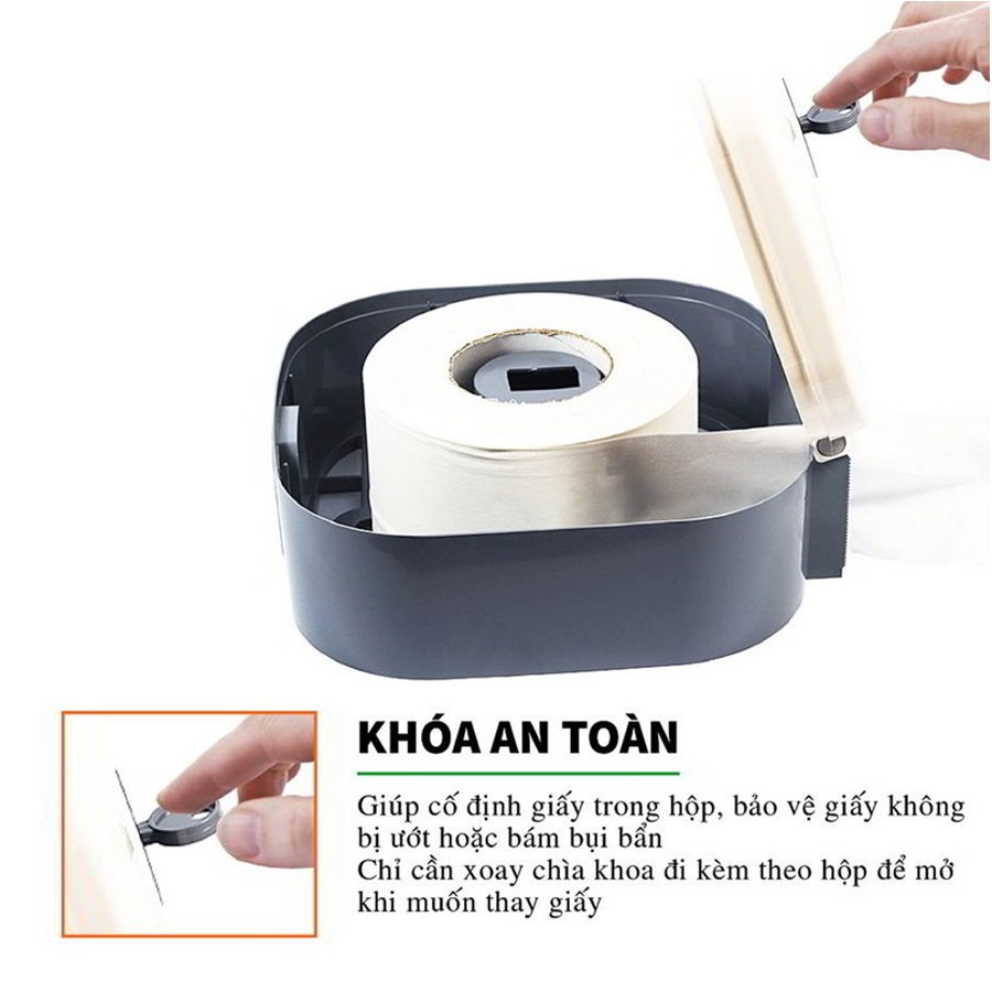 Hộp đựng khăn giấy vệ sinh cuộn lớn - VN 1300