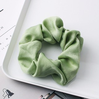 Buộc tóc vải lụa Satin thời trang Scrunchie buộc tóc nữ tính