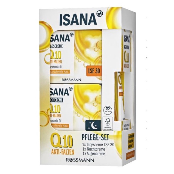 Kem dưỡng da Isana Q10 giảm nhăn chống lão hóa ngày và đêm 50ml - Hàng nội địa Đức