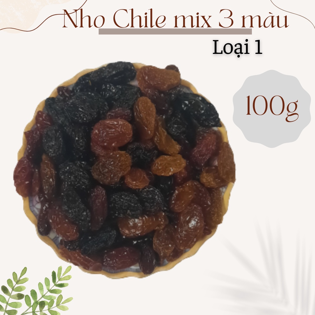 100g Nho Chile mix 3 màu loại 1 siêu ngon