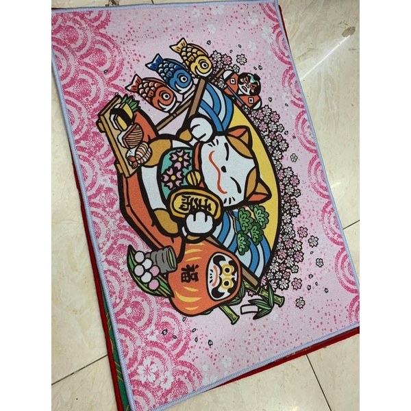 Thảm mèo thần tài 60x40cm