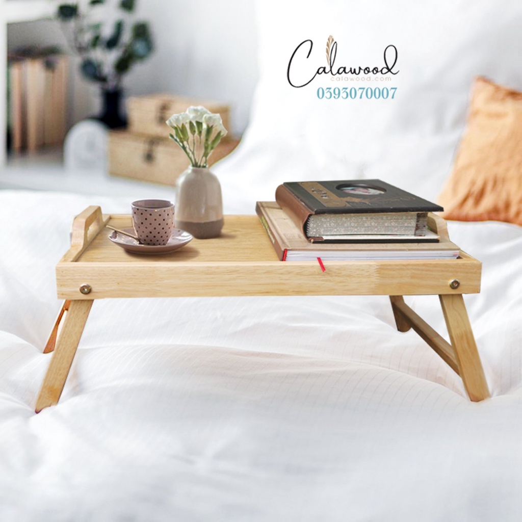Bàn gỗ Mini gấp gọn, bàn xếp đa năng dùng làm bàn ăn, bàn học...Bàn gỗ tự nhiên
