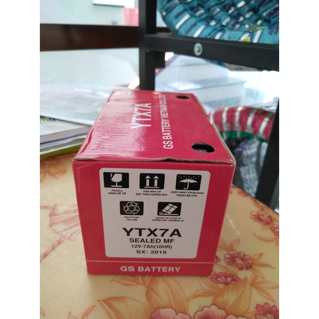 BÌNH Ắc Quy Khô  GS YTX7A (12V-7AH)