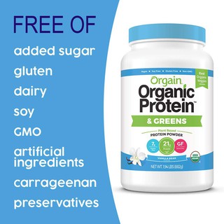 Bột protein pha sữa ngũ cốc hữu cơ thuần chay Orgain