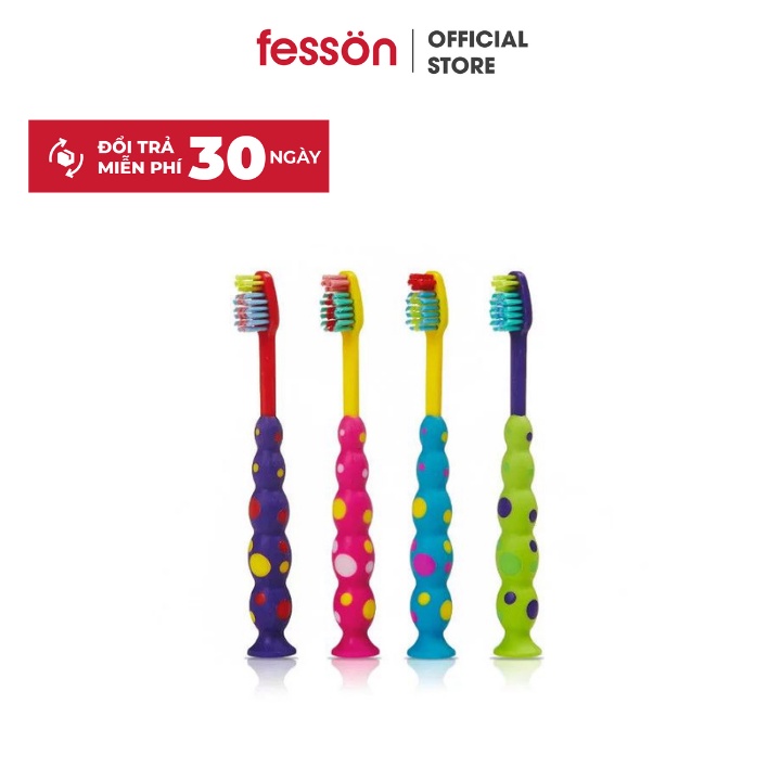 Set 3 bàn chải đánh răng cho bé, Bàn chải toothbrush sợi lông kháng khuẩn siêu mềm mịn cho trẻ