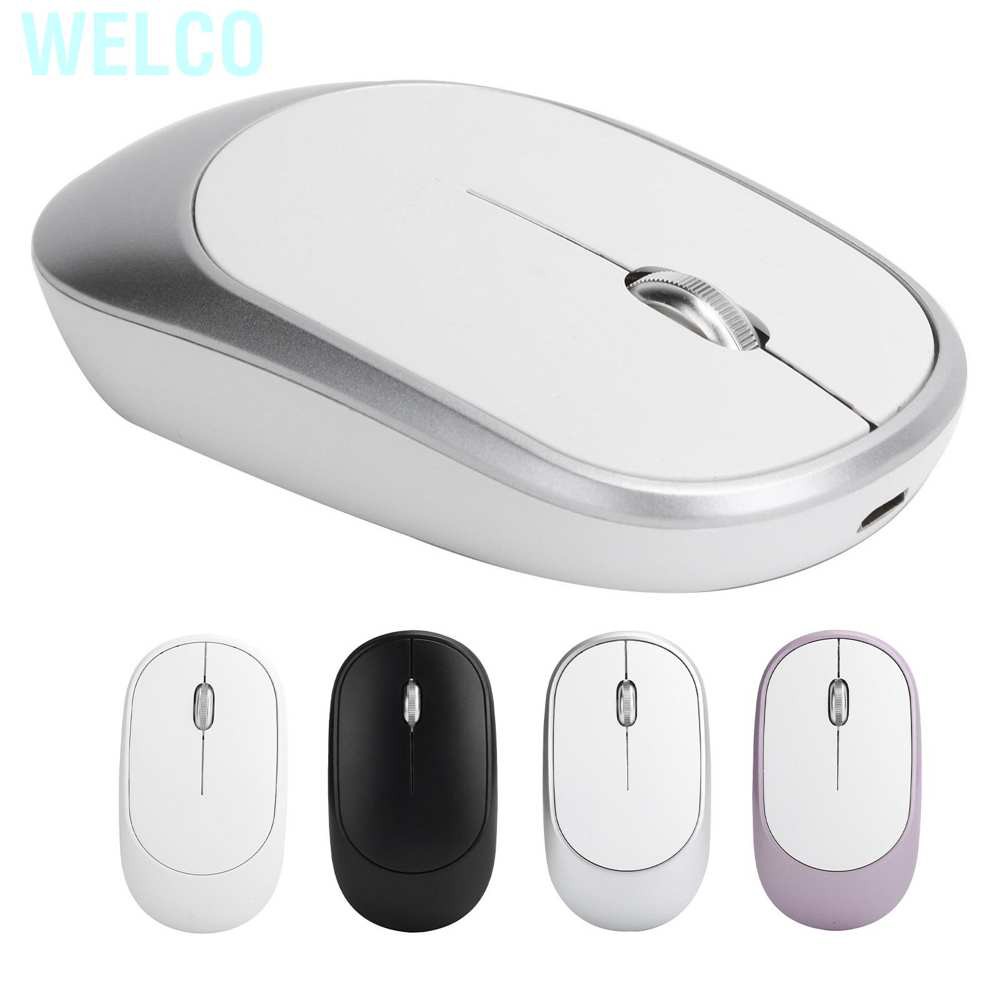 Welco Wireless Mouse DPI Adjustable Chargable Optical Computer External Device with USB Receiver