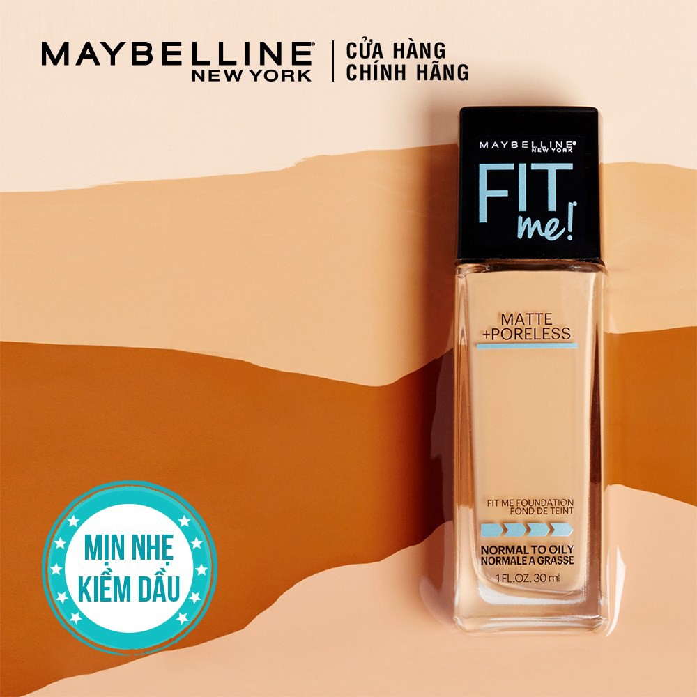 [HB Gift] Kem Nền Mịn Lì Từ Nhiên Maybelline Fit Me Tube 120 (5ml) | BigBuy360 - bigbuy360.vn