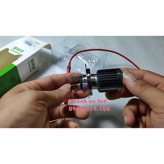 ĐÈN PHA LED BI CẦU MINI H4 BMA (COST VÀNG PHA TRẮNG)