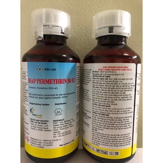 Thuốc diệt muỗi Permethrin 50EC chai 1 lít Anh Quốc