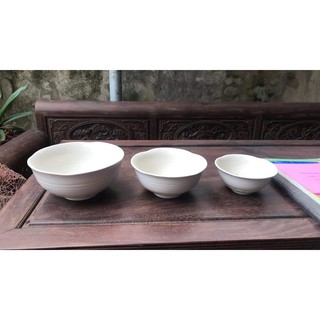 Tô sứ miệng hoa men gấm trắng hoa đào đỏ - gốm sứ Bát Tràng cao cấp