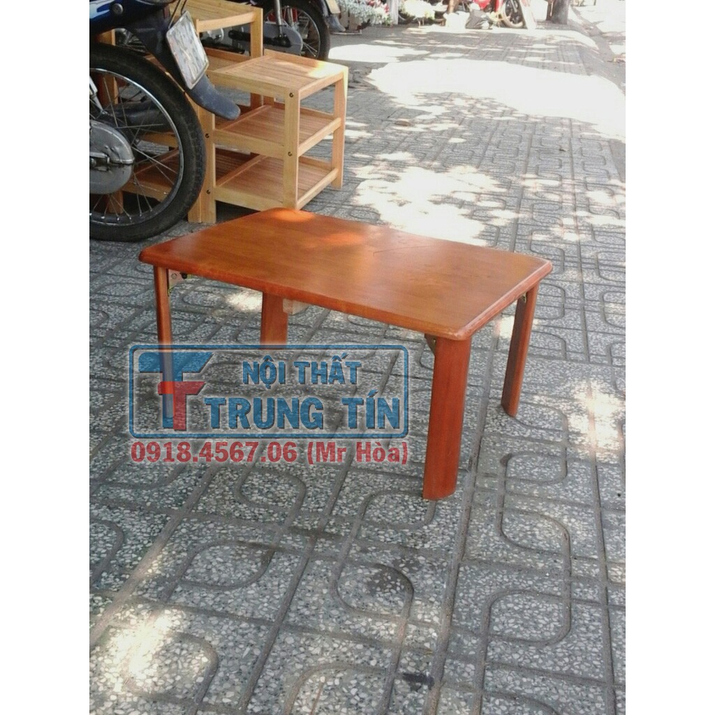 Bàn gấp gỗ cây, bệt đất 40*60 màu vàng | BigBuy360 - bigbuy360.vn