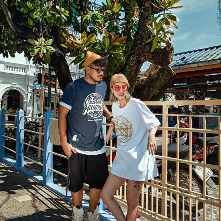 Áo thun nam nữ tay lỡ Charmer áo thun nam nữ vải (trắng,đen,nâu,xanh dương) | BigBuy360 - bigbuy360.vn