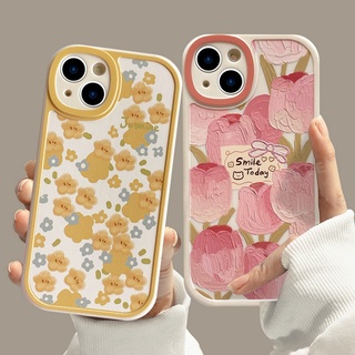 Ốp Điện Thoại Hình Hoa Tulip Dễ Thương Cho iPhone 7 8 Plus X XR XS Max SE 2020 2022 11 12 13 Pro Max 11Pro 12Pro