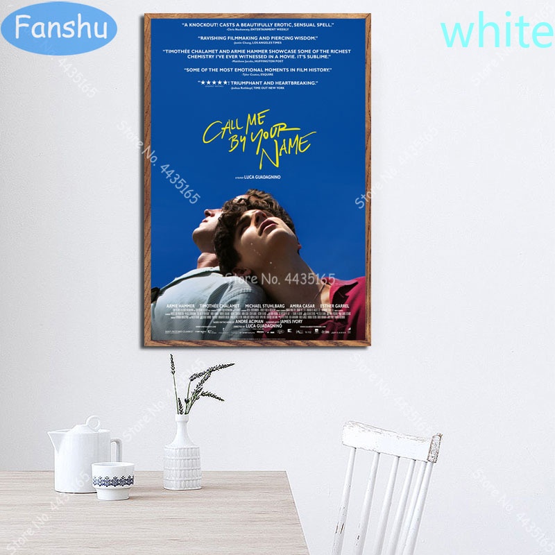 Tranh vải bạt treo tường in hình phim Call Me by Your Name