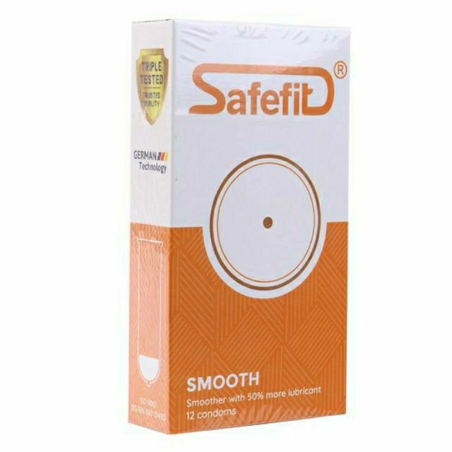 baocaosu_safefit Smooth chứa gấp đôi chất bội trơn, hiết kế ôm khít công nghệ Double - Fit, Công nghệ khử mùi cao su cực