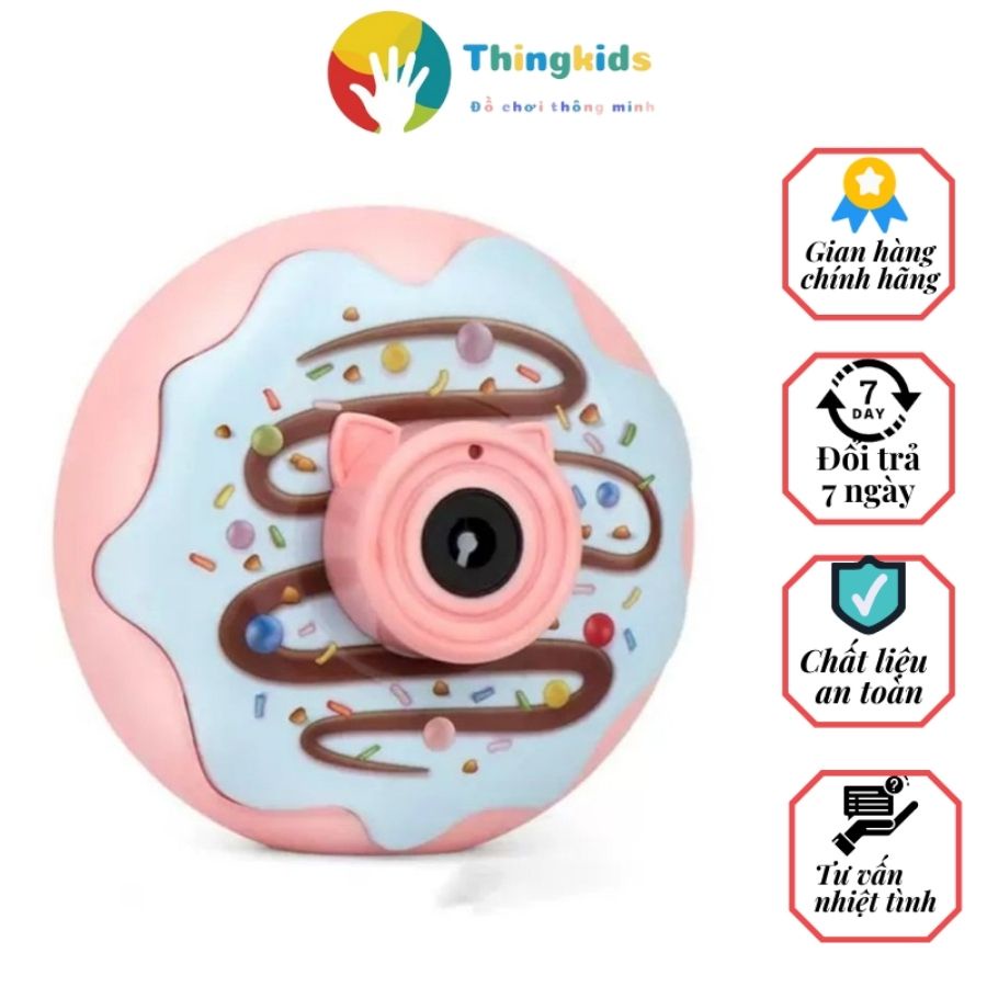 Đồ chơi máy ảnh thổi bong bóng tự động có nhạc- THINGKIDS
