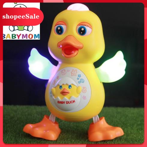 (Hàng Mới Về) Đồ Chơi Chú Vịt Điện Tử Nhảy Múa Có Đèn Và Nhạc siêu CUTE Cho Bé tăng khả năng vận động
