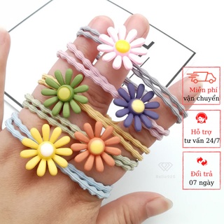 Dây buộc tóc Bella925 cột tóc hình hoa cúc dễ thương