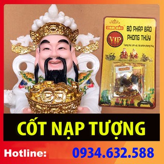 CỐT NẠP TƯỢNG THỜ Thần Tài Thổ Địa PHÁP BẢO - HCLB [ Lư hương ]
