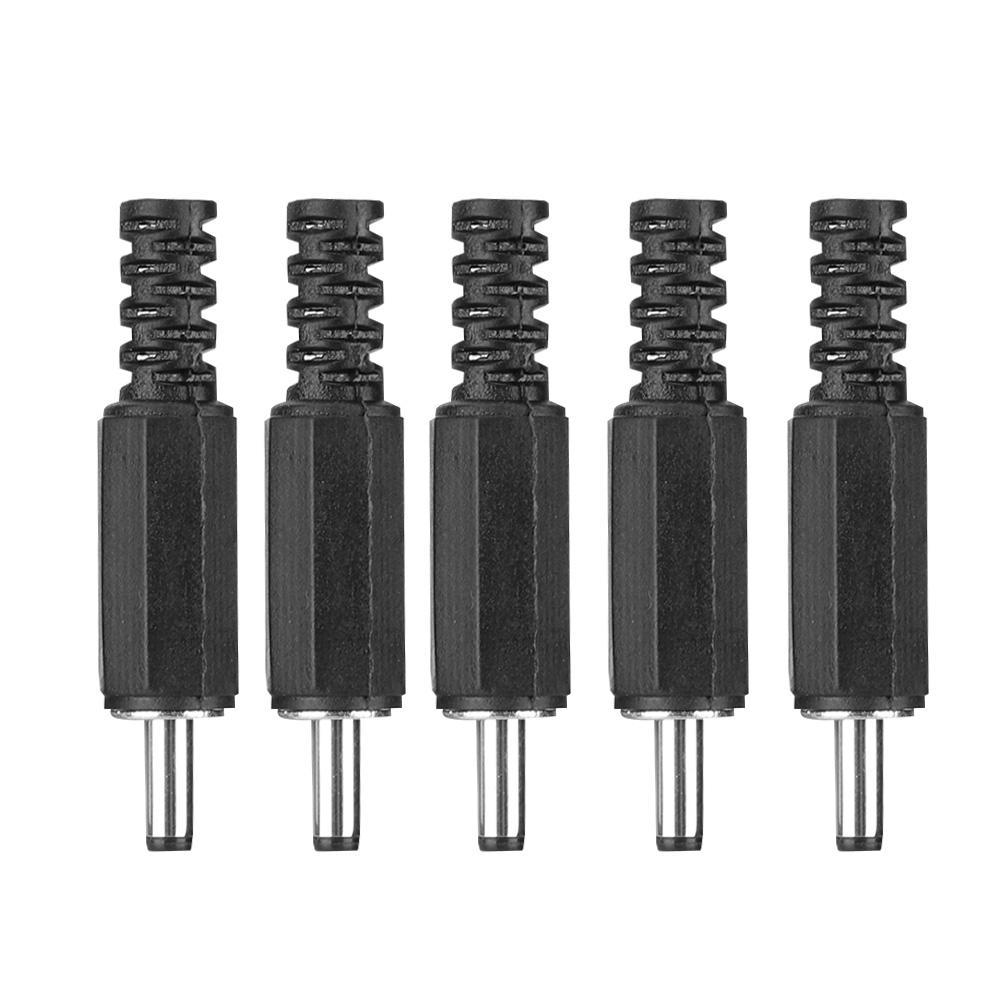 5pcs 1.3mm x 3.5mm Male DC Power Plug Jack Coaxial Connector Adapter