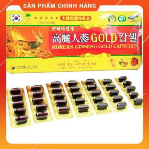 Viên Đạm Hồng Sâm Nhung Hươu Linh Chi Hàn Quốc, Hộp Vàng Đỏ 120 viên