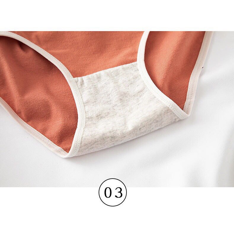 Quần Lót Nữ ❤️FREESHIP❤️ Quần Lót Nữ Cotton trơn mềm mại tôn dáng phối icon đáng yêu mã A328
