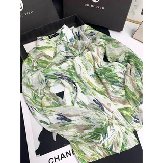 SƠ MI XANH ĐÁP CỔ