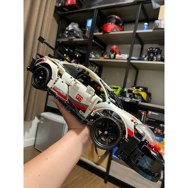 Đồ chơi lắp ráp Technic 22001 91006 011 90066 11181 20097 Mô hình Siêu xe Porsche 911 màu trắng - Xếp hình thông minh