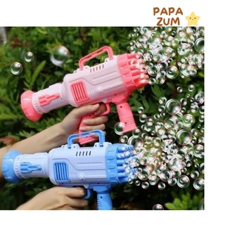 Súng bắn bong bóng xà phòng 32 nòng chạy bằng pin siêu mạnh nhiều màu an toàn cho bé