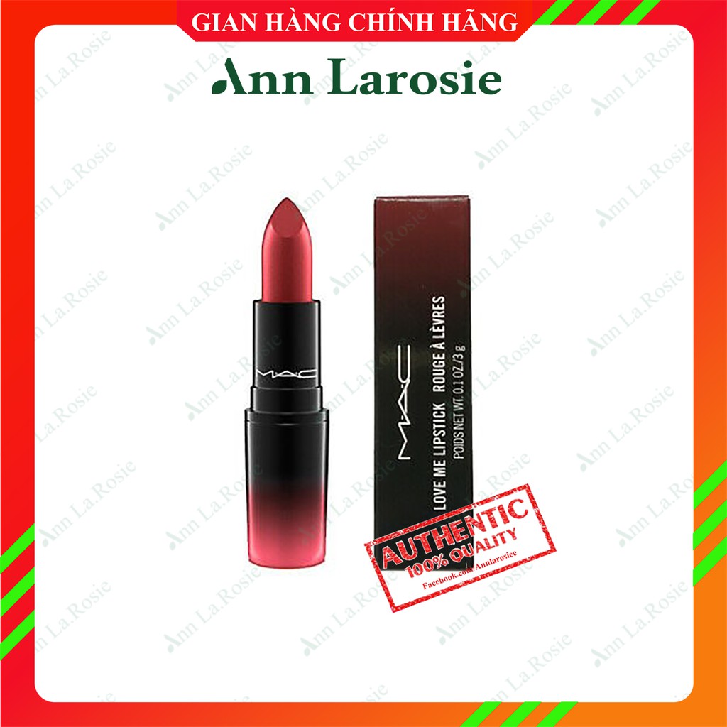 Son Mac Love Me Lipstick Rouge 423 E For Effortless – Màu Đỏ Thuần