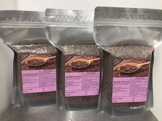 Hạt lanh nâu hữu cơ Canada 500g (Hạt sống)