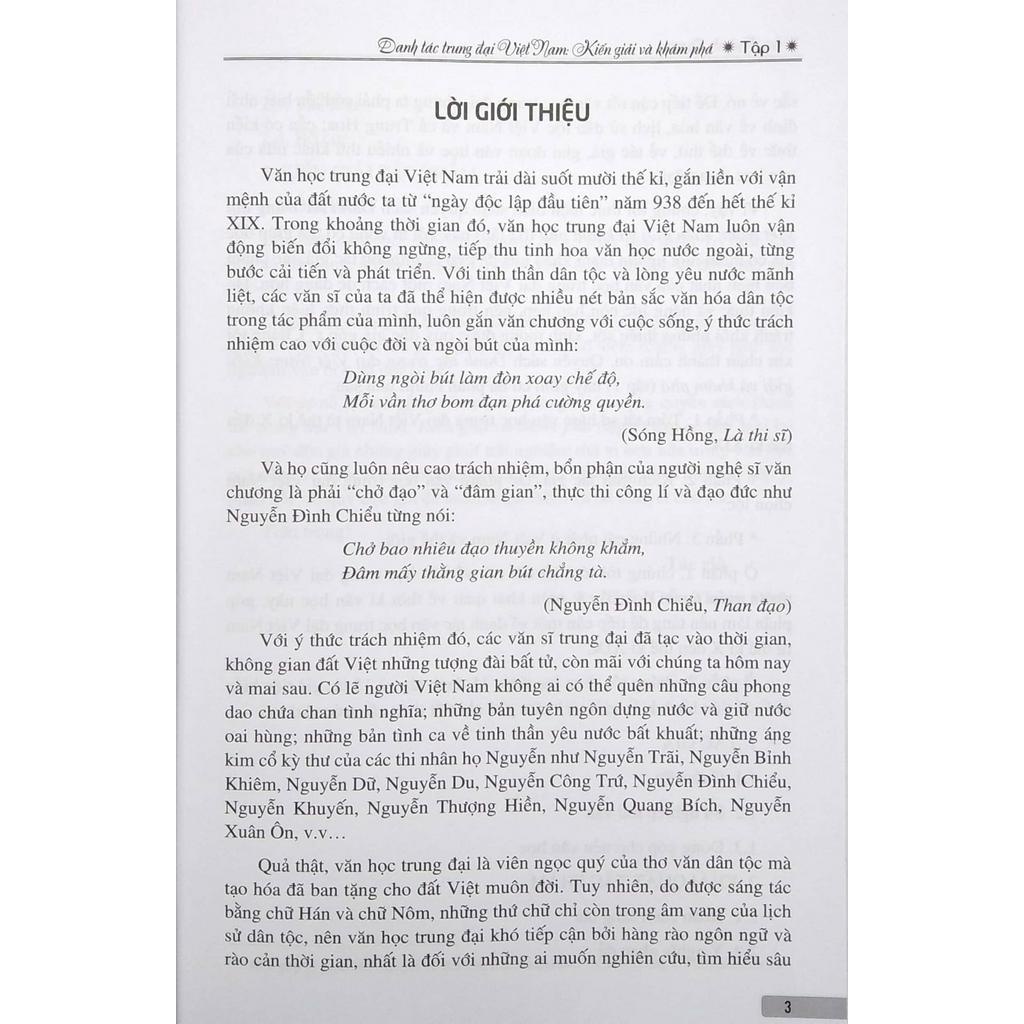 Sách - Danh Tác Trung Đại Việt Nam - Tập 1: Kiến Giải Và Khám Phá