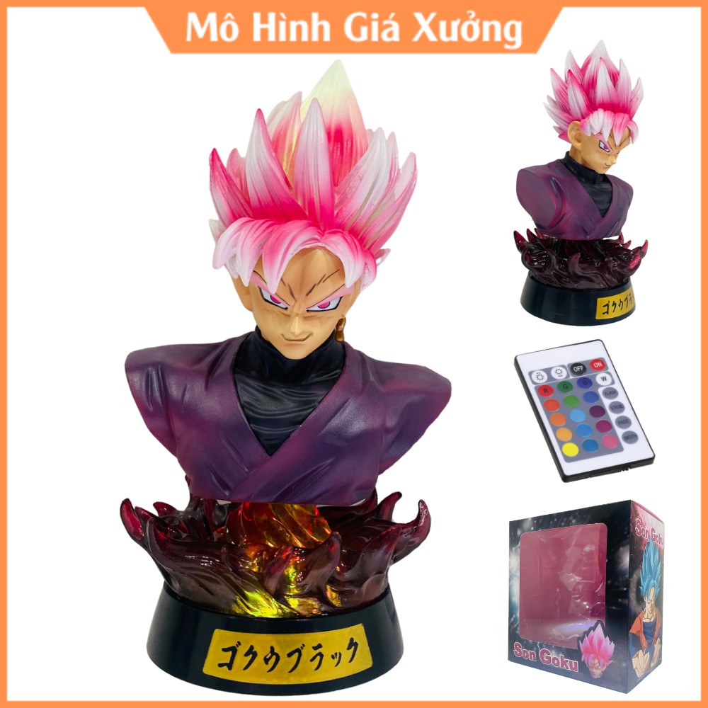 Hàng mới - Mô Hình Bán thân Son Goku cao 18 cm - Có Đèn Led - Siêu Hot